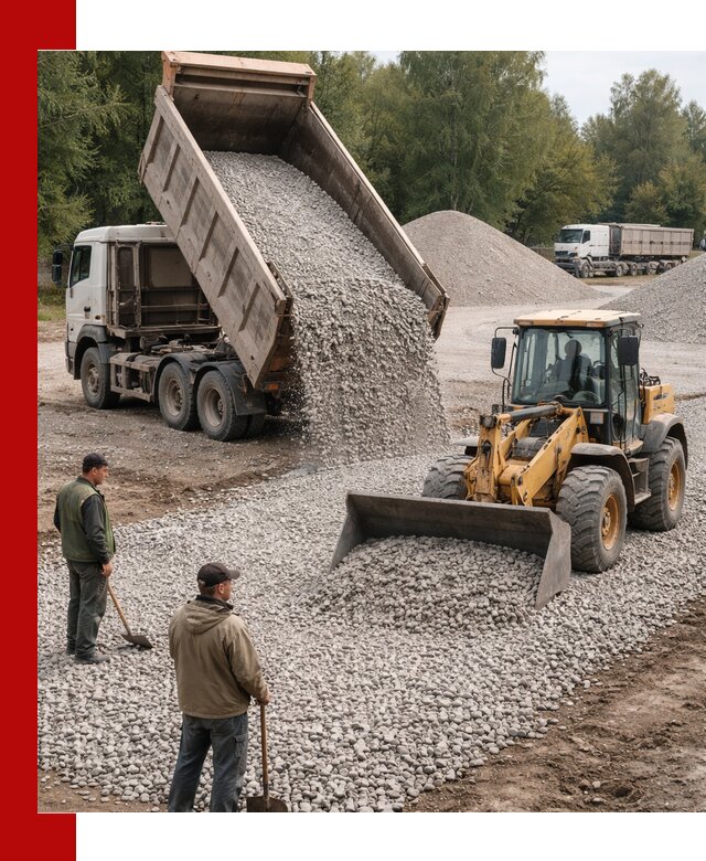 Купить гравийный щебень фракция 20-40 в Железнодорожном с доставкой