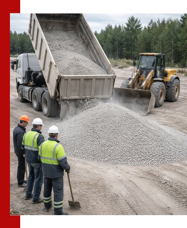 Известняковый отсев 0-5 доставка в Железнодорожном быстро и выгодно