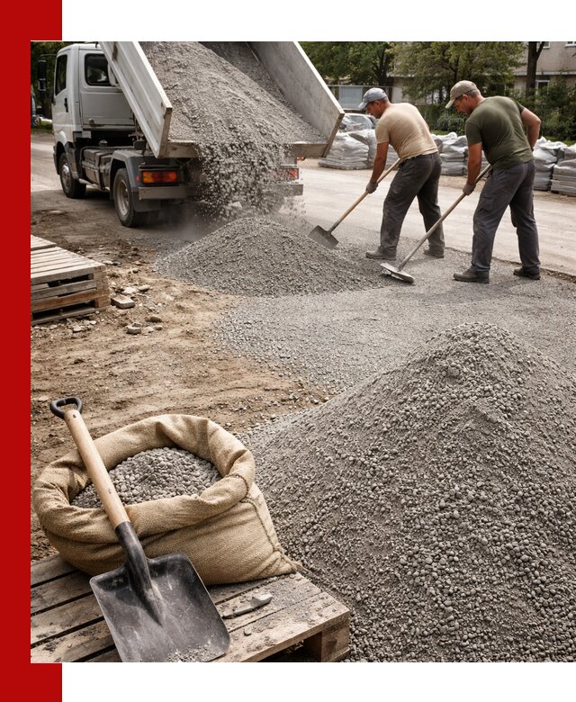 Отсев для тротуарной плитки в Железнодорожном — доставка и укладка