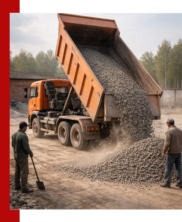 Доставка самосвалом 20 м3 в Железнодорожном быстро и надежно